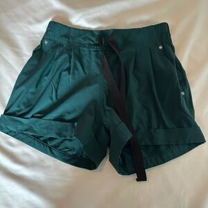 Women's Green Casual Shorts
